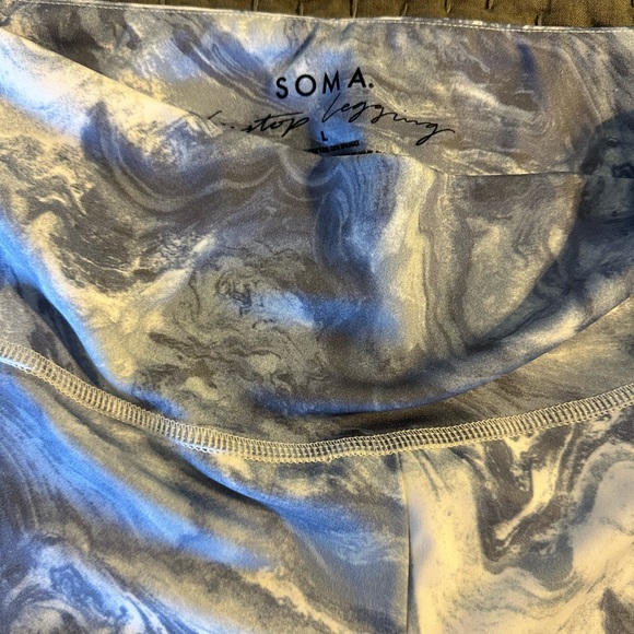 Soma Gray and White Marble Leggings - Picture 2 of 4